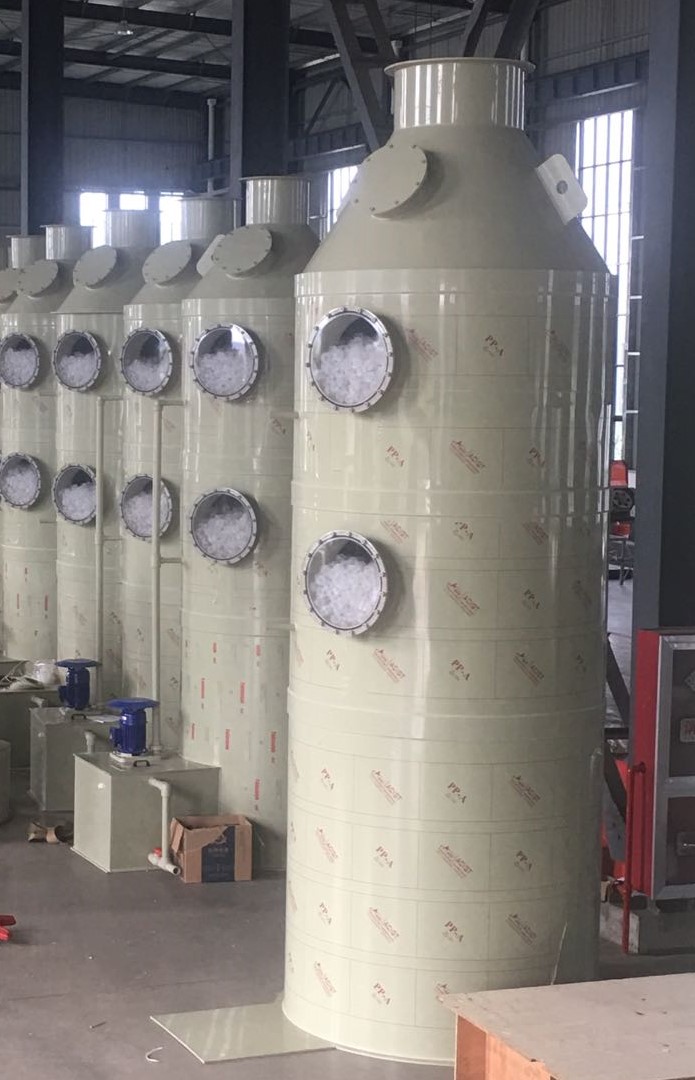 VOCs廢氣治理的洗滌塔中常見填料種類、特點